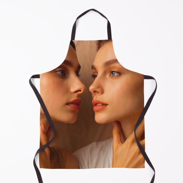 Item preview, Soft Glam WLW Portrait | Tender Moment Lesbian Couple | Warm Romance Art designed and sold by IRON SIREN.