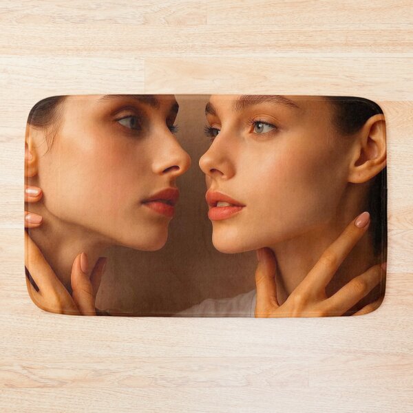 Item preview, Soft Glam WLW Portrait | Tender Moment Lesbian Couple | Warm Romance Art designed and sold by IRON SIREN.