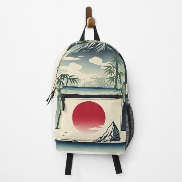 Item preview, Vintage Japanese Landscape - Ukiyo-e Mount Fuji and Bamboo designed and sold by Tel A Pet.