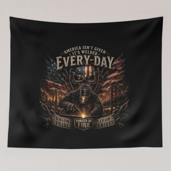 Item preview, Forged By Fire American Welder | Patriotic Welding Shirt designed and sold by LabCore.