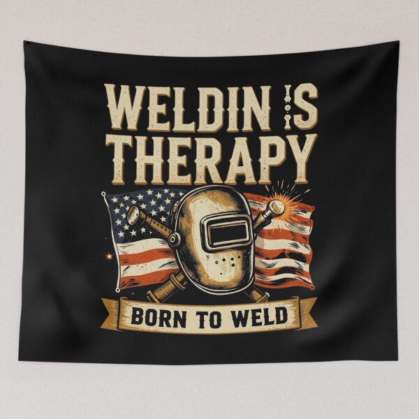 Item preview, Welding Is My Therapy | American Welder Shirt designed and sold by LabCore.