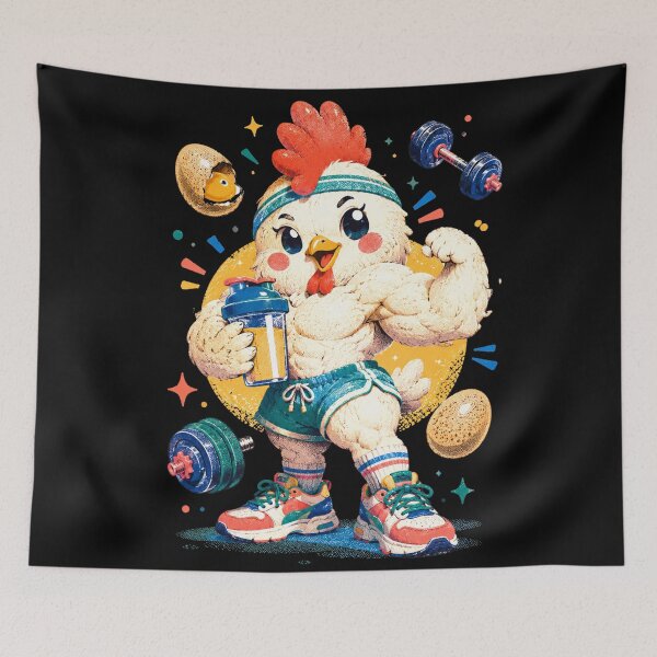 Item preview, LITTLE BODYBUILDING ROOSTER designed and sold by OUTHEX™ .