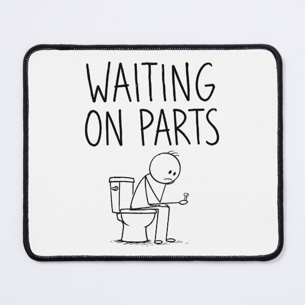 Item preview, Mechanic Men Auto Repair Waiting on Parts Car Technician 2 designed and sold by Doodletext.