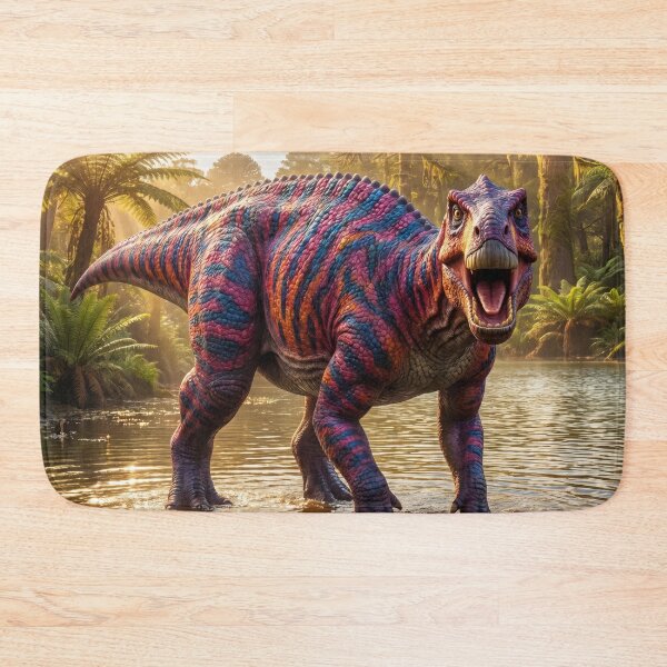 Item preview, Iguanodon Dinosaur Wades in Ancient Lake designed and sold by Tridentulus.