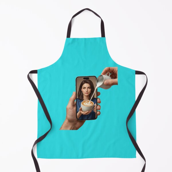 Item preview, Pouring Milk into Smartphone Coffee - Surreal Aesthetic Art designed and sold by Utopian-Magic.