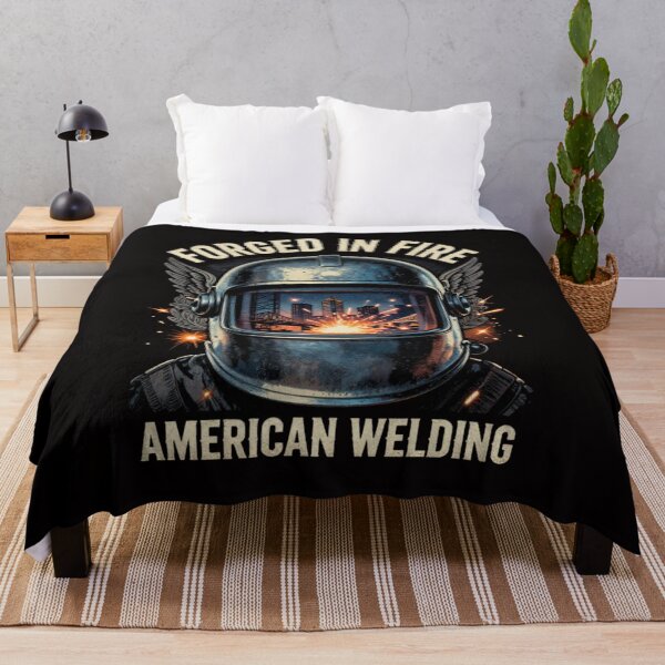 Item preview, Forged In Fire American | American Welding Shirt designed and sold by LabCore.