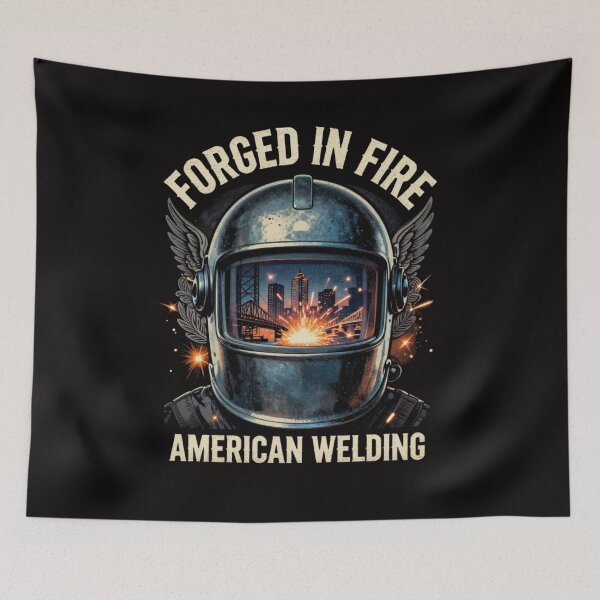 Item preview, Forged In Fire American | American Welding Shirt designed and sold by LabCore.