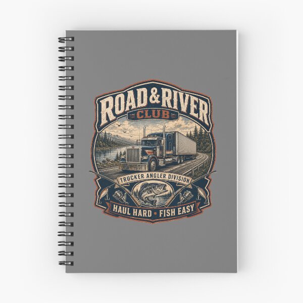 Item preview, Road And River Club Trucker Angler Fishing Design designed and sold by Jackson2288.