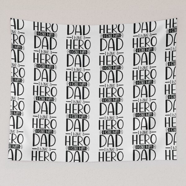 Item preview, I Have A Hero I Call Him Dad - Cute Fathers Day Retro Vintage Super Dad Husband Family Love Gift designed and sold by FuzionRaptor.