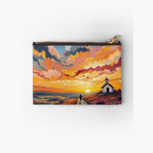 Item preview, Sunset over the chapel (Camino de Santiago) designed and sold by jefboutique6150.