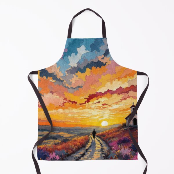 Item preview, Sunset over the chapel (Camino de Santiago) designed and sold by jefboutique6150.
