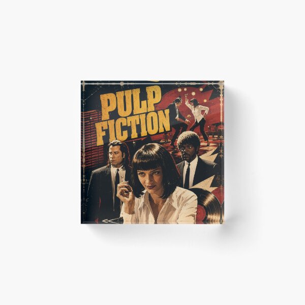 Item preview, Pulp Fiction Retro Movie Poster designed and sold by aloefx.