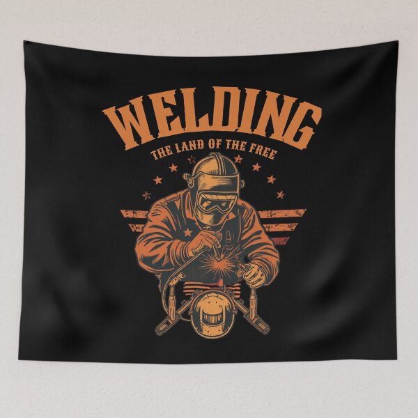 Item preview, Welding The Land Of The Free | Patriotic Welder Shirt designed and sold by LabCore.