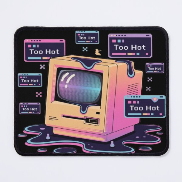 Item preview, Funny Melting Retro Computer Screen in Summer Heat designed and sold by DailySparks.