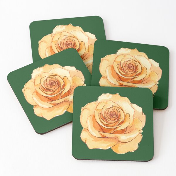 Item preview, Orange rose watercolor designed and sold by uunaa.