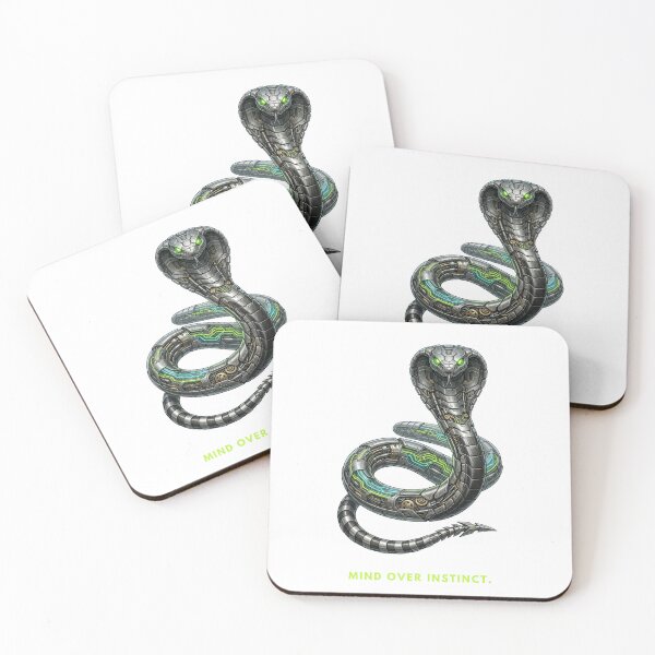 Item preview, Mind Over Instinct: Cyber Snake Biomechanical Art designed and sold by CalmFrameArt.