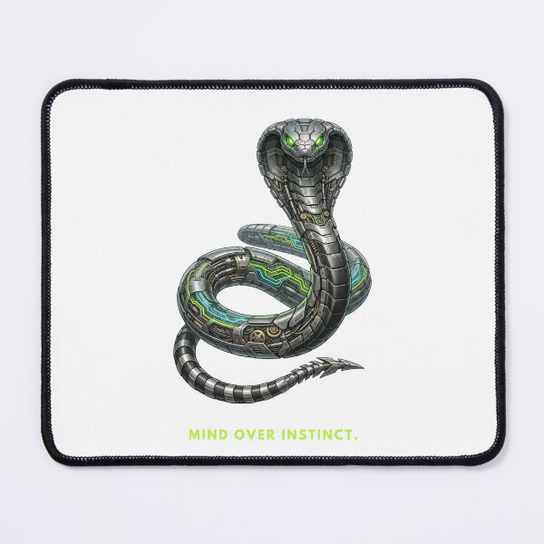 Item preview, Mind Over Instinct: Cyber Snake Biomechanical Art designed and sold by CalmFrameArt.