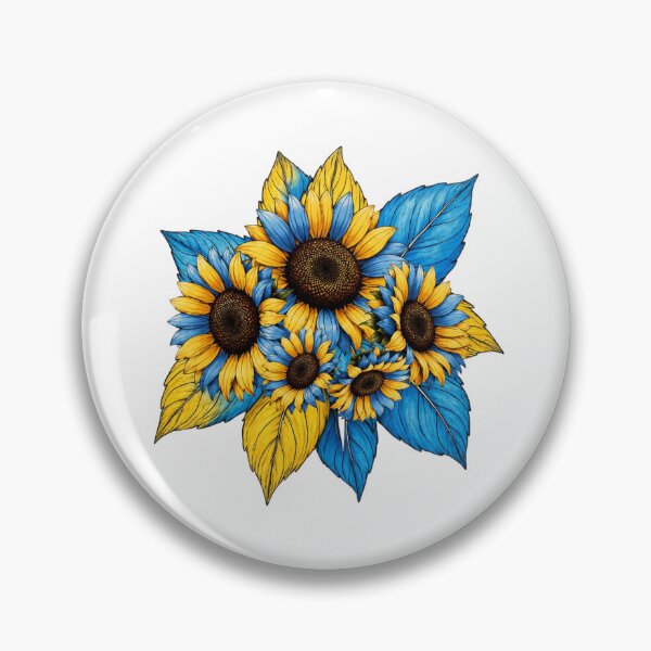 Item preview, Blue and Yellow Sunflower Bouquet Floral Design designed and sold by KaSenArt26.