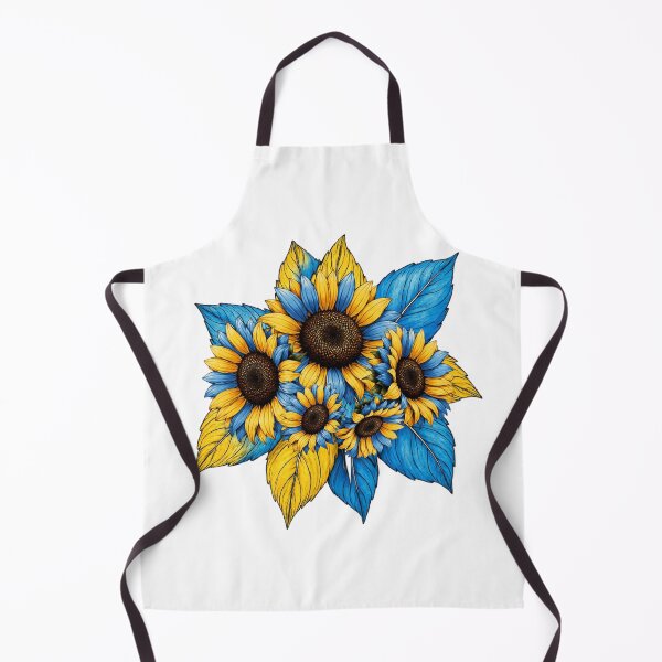 Artikelvorschau, Blue and Yellow Sunflower Bouquet Floral Design entworfen und verkauft von KaSenArt26.