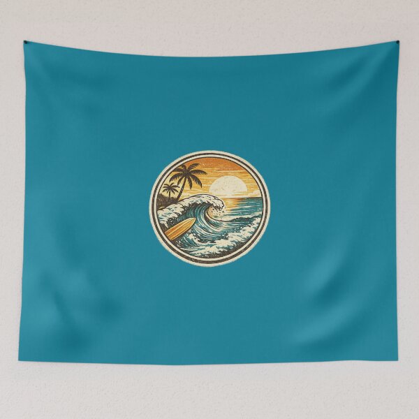 Item preview, Vintage Surf Badge California Beach Wave Retro Surfing T-Shirt designed and sold by MagicMakerPh.