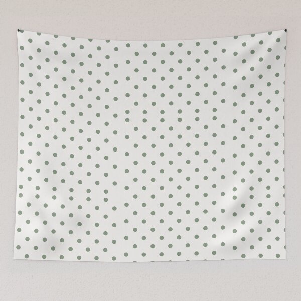 Item preview, Minimalist Green Polka Dot Pattern designed and sold by BriSher.