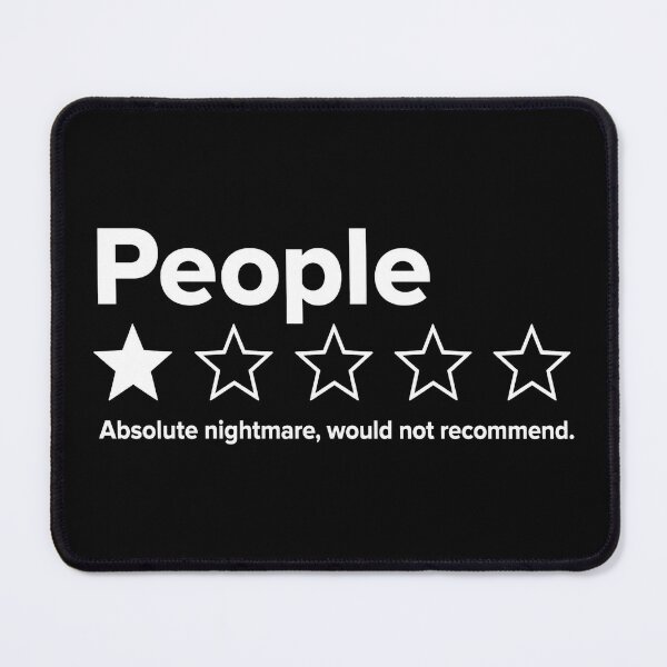 Item preview, People 1 Star Absolute Nightmare Would Not Recommend Funny 2 designed and sold by Doodletext.