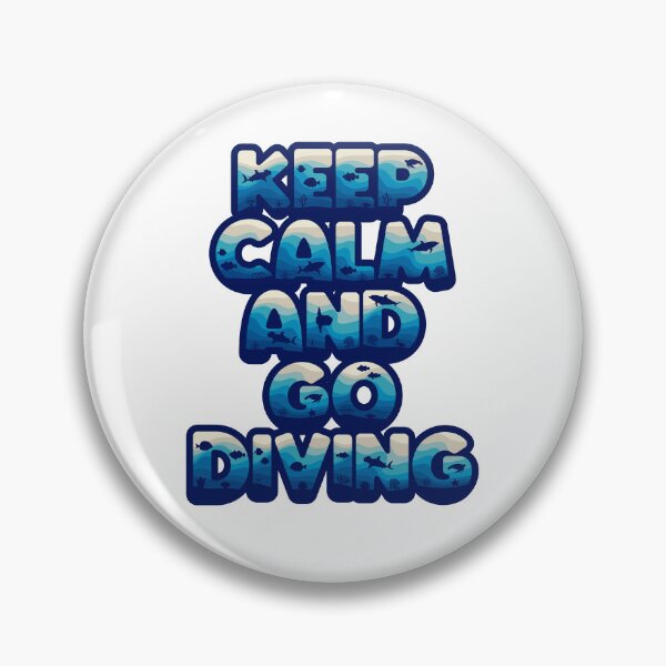 Item preview, Keep calm and go diving in marine style designed and sold by RizikCat.