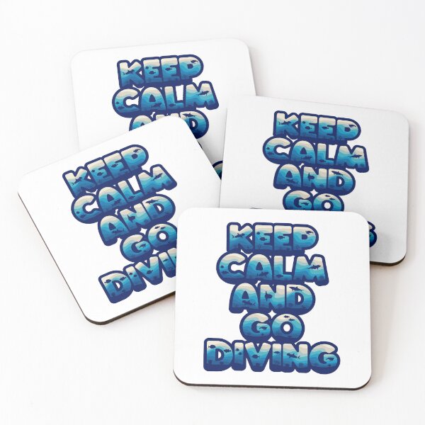 Item preview, Keep calm and go diving in marine style designed and sold by RizikCat.