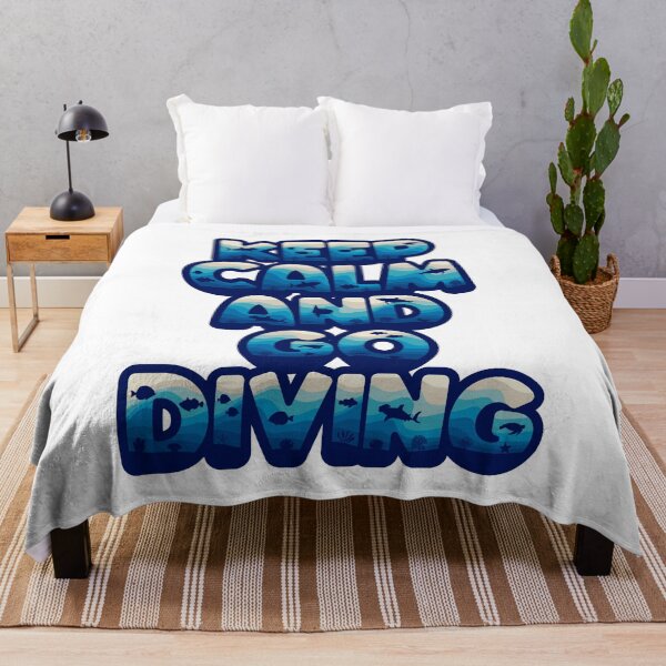 Item preview, Keep calm and go diving in marine style designed and sold by RizikCat.