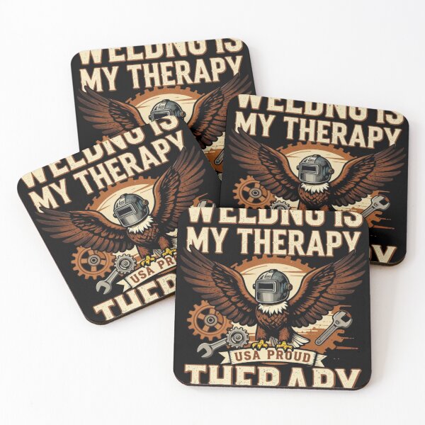 Item preview, Welding Is My Therapy Eagle  | American Welder Shirt designed and sold by LabCore.