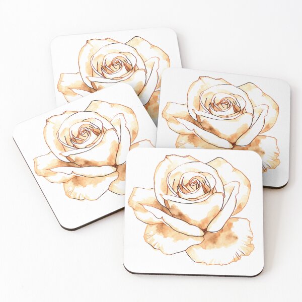 Item preview, White rose watercolor designed and sold by uunaa.