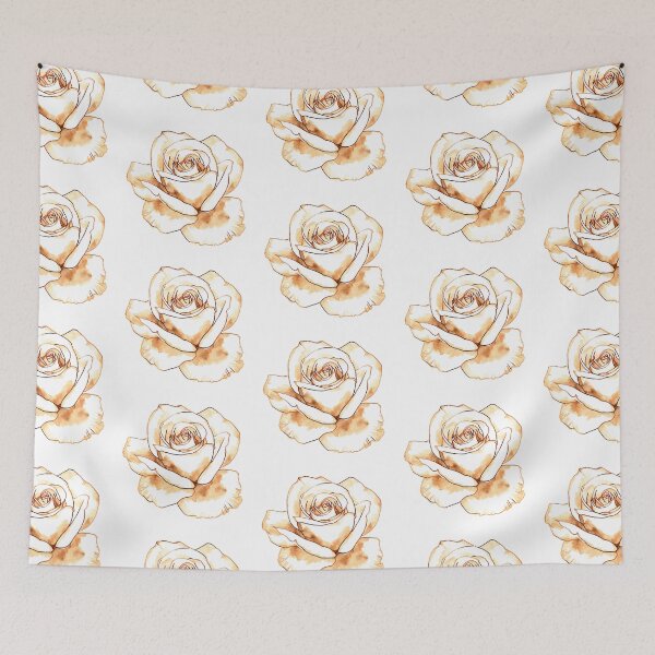 Item preview, White rose watercolor designed and sold by uunaa.