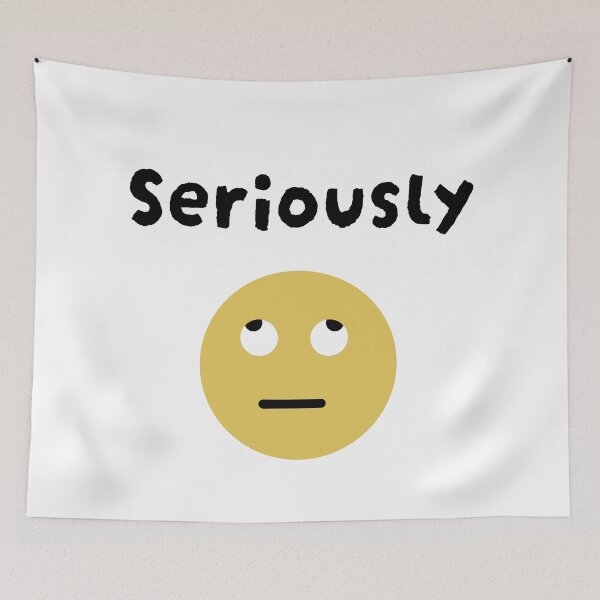 Item preview, Seriously – Ultimate Eye‑Roll Emoji Mood designed and sold by Hues of Zen.