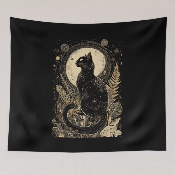 Item preview, Cosmic Cat and Mushroom Moon designed and sold by O-I-B-F-M-P-T-A.