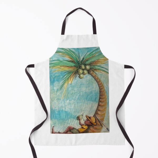 Item preview, Coconut man watercolor painting designed and sold by ccreidcc.