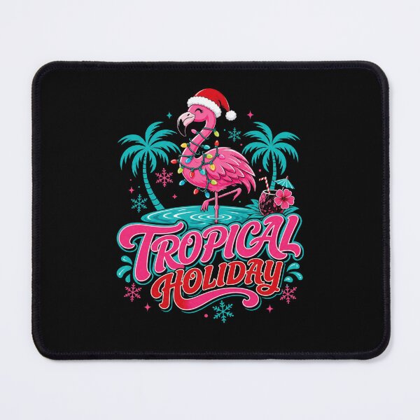 Item preview, Tropical Holiday Flamingo Christmas In July Tee designed and sold by Unleashing Style .