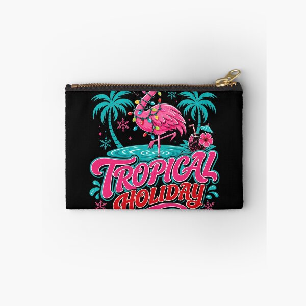 Item preview, Tropical Holiday Flamingo Christmas In July Tee designed and sold by Unleashing Style .