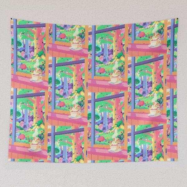 Item preview, Cozy Coffee Window to Fantasy Forest designed and sold by Idealforme.