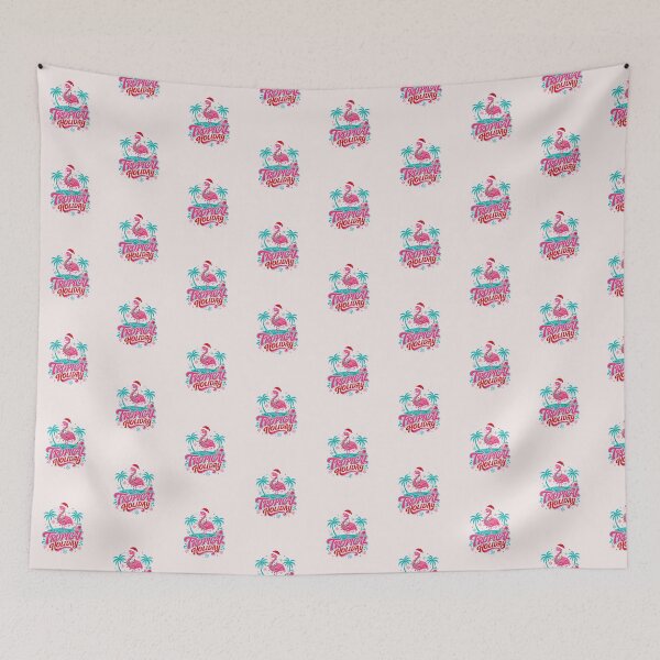 Item preview, Tropical Holiday Flamingo Christmas In July Tee designed and sold by Unleashing Style .