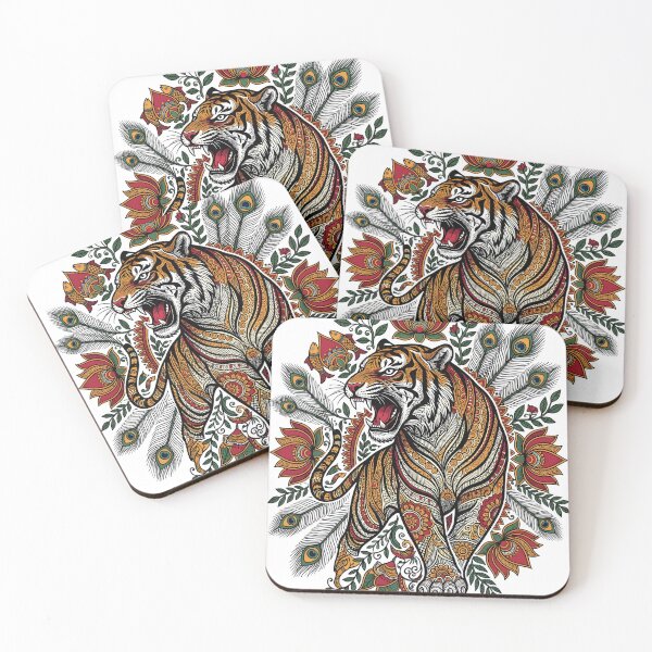 Item preview, Madhubani Tiger Mandala - Indian Folk Art Streetwear Graphic designed and sold by Zkyre.