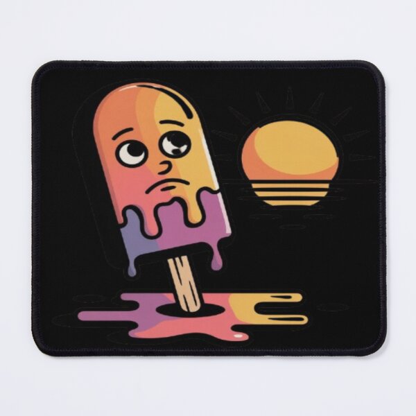 Item preview, Funny Melting Ice Cream Popsicle in Summer Heat designed and sold by DailySparks.