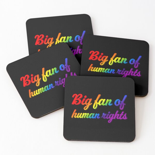 Item preview, Big Fan of Human Rights - Rainbow designed and sold by sillyjess.