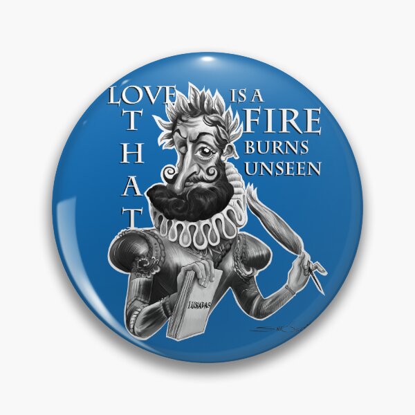 Item preview, Camoes Love Is a Fire That Burns Unseen designed and sold by Caricaturas.