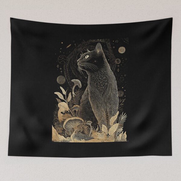 Item preview, Cosmic Cat and Mushroom Moon designed and sold by O-I-B-F-M-P-T-A.