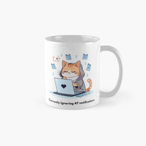 Item preview, Currently Ignoring 47 Notifications designed and sold by PawAndWork.