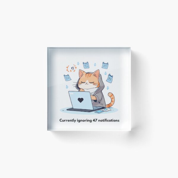 Item preview, Currently Ignoring 47 Notifications designed and sold by PawAndWork.