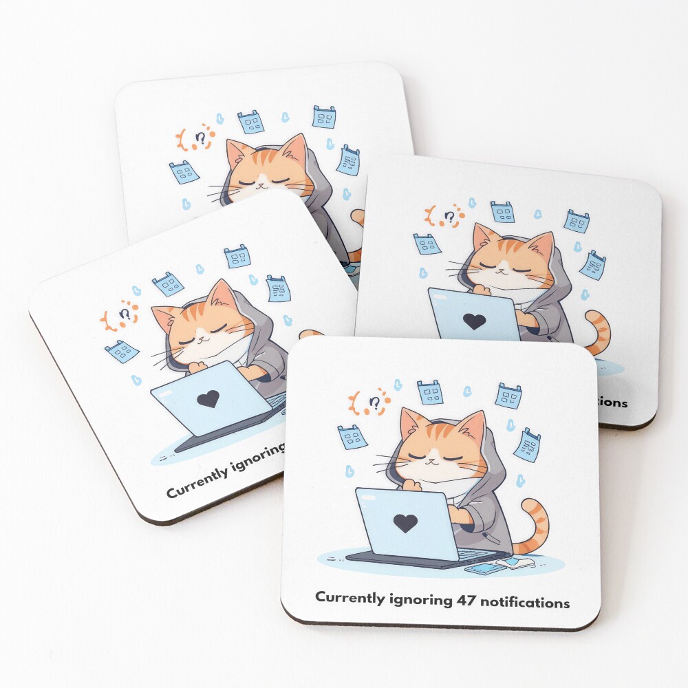 Item preview, Coasters (Set of 4) designed and sold by PawAndWork.