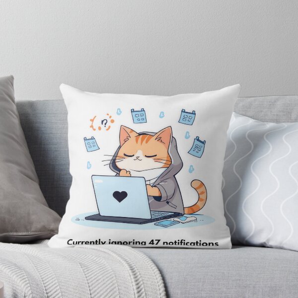 Item preview, Currently Ignoring 47 Notifications designed and sold by PawAndWork.
