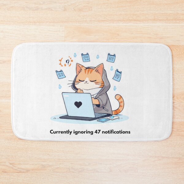 Item preview, Currently Ignoring 47 Notifications designed and sold by PawAndWork.