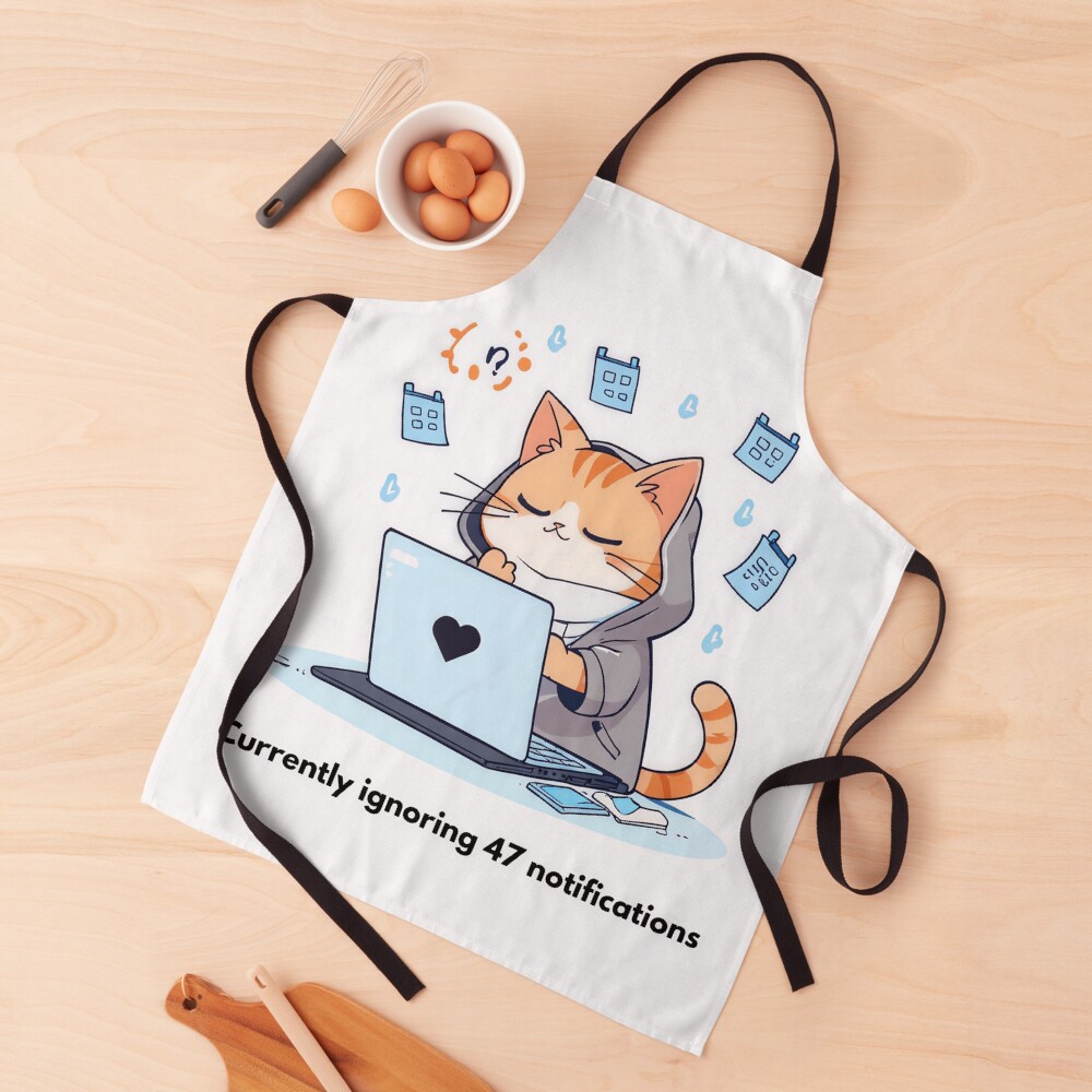 Item preview, Apron designed and sold by PawAndWork.